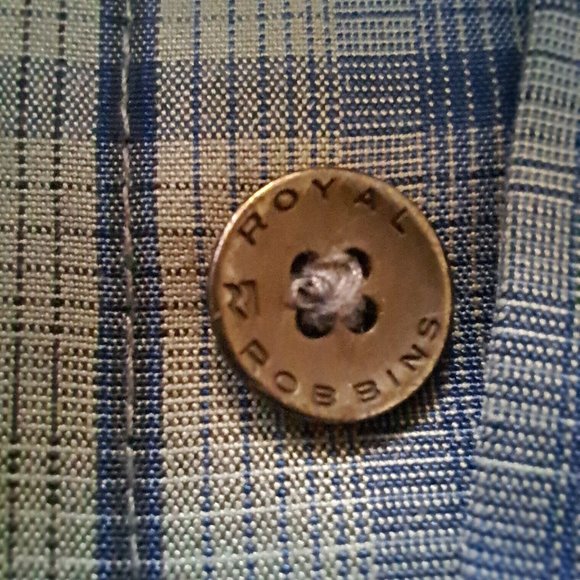 ROYAL ROBBINS SHIRT Sz MEDIUM modal SUBLIME & SOFT PLAID GORPCORE COTTAGECORE - Picture 5 of 11